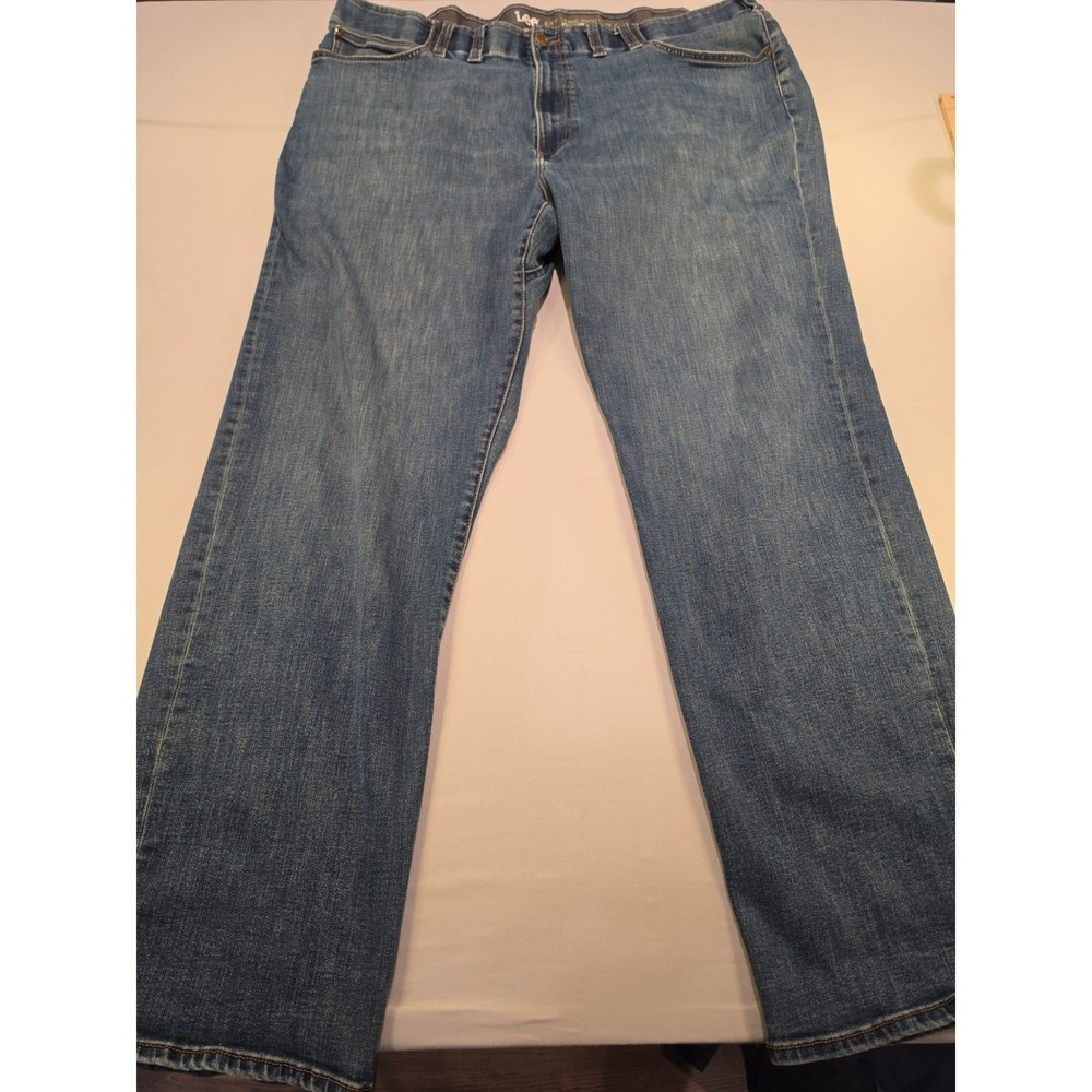 Lee‎ Extreme Motion Mens Relaxed Straight Leg Jeans Blue 50x34 112357689